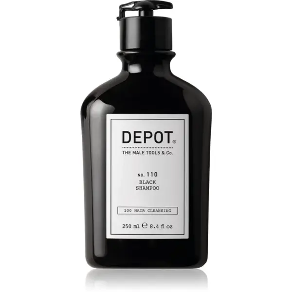 Depot 100 HAIR CLEANSING NO. 110 BLACK SHAMPOO šampón neutralizujúci mosadzné podtóny 250 ml