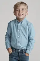 Košile Polo Ralph Lauren modrá barva, 322703283001