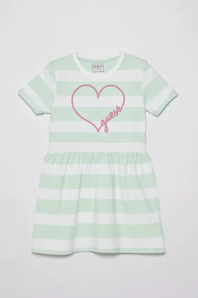 Dívčí šaty Guess tyrkysová barva, mini, K5GK28 KBOR4