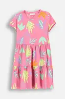 Šaty Coccodrillo růžová barva, mini, EVERYDAY GIRL