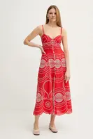 Šaty Charo Ruiz Ibiza Catta červená barva, maxi, 254612