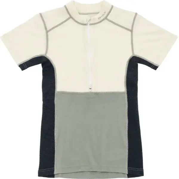 Devold LAUPAREN MERINO 190 ZIP TEE WMN Dámské funkční tričko, šedá, velikost