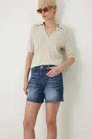 Džínové šortky Medicine dámské, modrá barva, medium waist