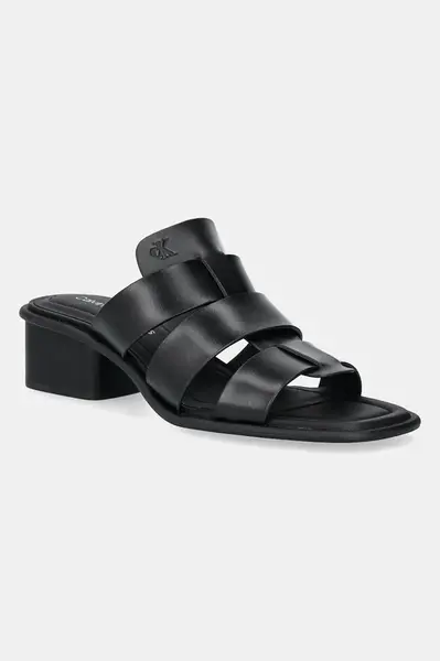 Pantofle Calvin Klein Jeans HEEL SQUARE MG LTH