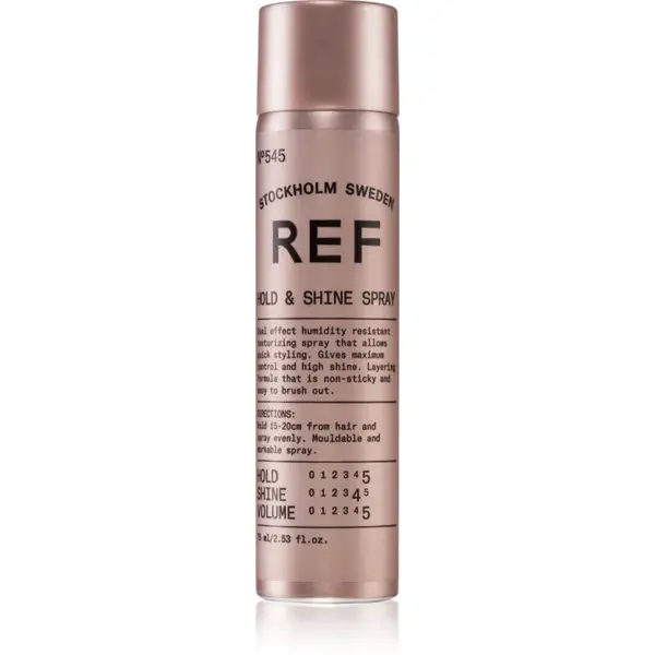 REF Hold & Shine Spray N°545 lak na vlasy s leskom 75 ml