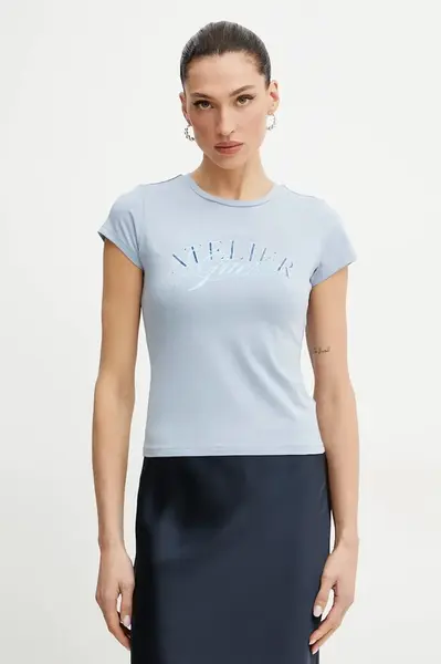 Tričko Guess modrá barva, W5GI52 K49A1