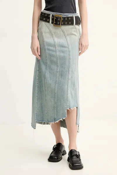 Bavlněná džínová sukně Miss Sixty modrá barva, mini, 6S1KJ58800