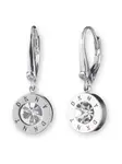 DKNY Náušnice  strieborná / priehľadná