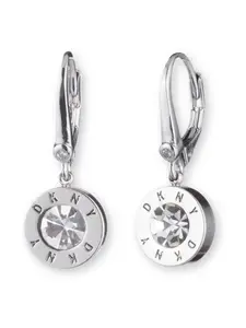 DKNY Náušnice  strieborná / priehľadná