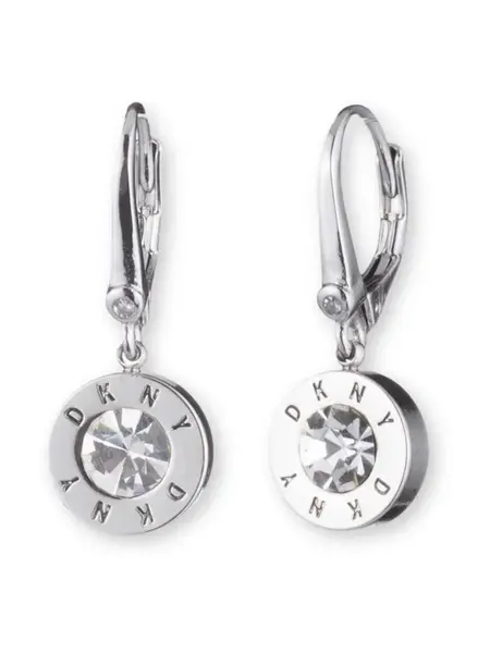 DKNY Náušnice  strieborná / priehľadná