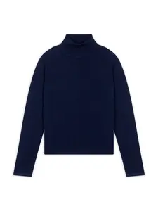 JUST CASHMERE Sveter 'Ava'  námornícka modrá