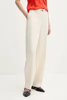 Kalhoty Stine Goya dámské, béžová barva, široké, high waist, SG-SS25-P082-2347