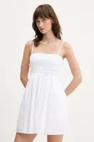 Šaty Abercrombie & Fitch bílá barva, mini, KI159-5820
