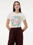 White Women's T-Shirt with ORSAY Print - Women's