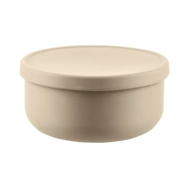 Zopa Silikonová miska s víčkem, Sand Beige 3