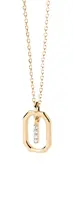 PDPAOLA Půvabný pozlacený náhrdelník písmeno "I" LETTERS CO01-520-U (řetízek, přívěsek)