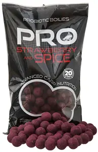 Starbaits boilie pro strawberry spice - 800 g 30 mm