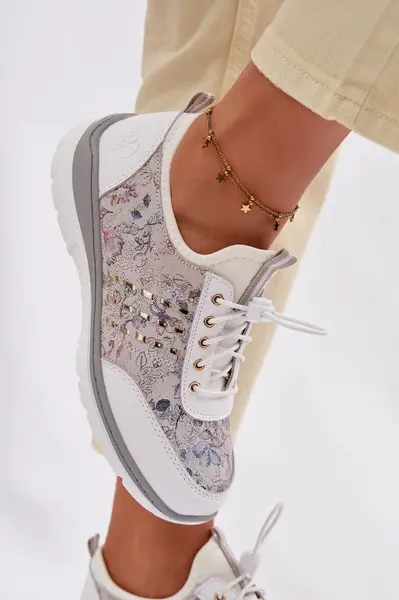 Vzorované kožené mokasíny D&amp;A