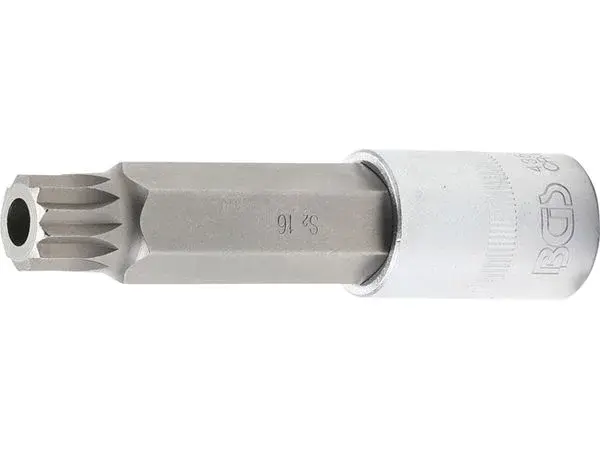 BGS Technic BGS 4357 Zástrčná hlavice 1/2" XZN M16 x 100 mm s vrtáním