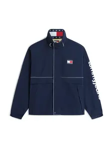 Tommy Jeans Prechodná bunda 'Oversized Regatta'  tmavomodrá / čerešňová / biela