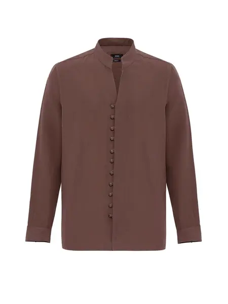 Antioch Košeľa  hnedá