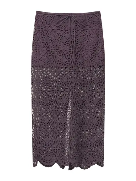 Pull&Bear Sukňa  baklažánová