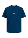 Jack & Jones Junior Tričko 'JCOBreeze'  modrá / biela