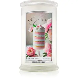 Kringle Candle Chiffon Parfait & Peony vonná svíčka 623 g