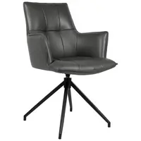 Novel ŽIDLE S PODRUČKAMI, železo, antracitová, černá