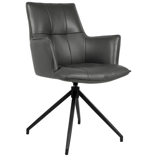 Novel ŽIDLE S PODRUČKAMI, železo, antracitová, černá