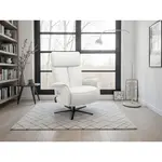 Sit & More RELAXAČNÍ KŘESLO, kůže, bílá