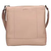 Dámská kožená crossbody kabelka Justified Magda - béžová