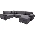 Livetastic SEDACÍ SOUPRAVA, textil, šedá