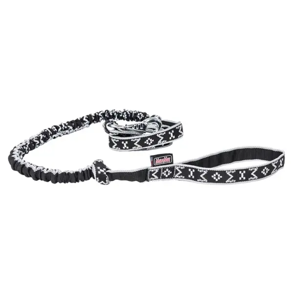 MANMAT Vodítko pro psy s amortizérem stříbrná 175-230 cm