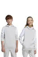 Dětská mikina adidas Performance šedá barva, s kapucí, vzorovaná, JD4808