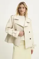 Bunda Answear.LAB béžová barva, přechodná