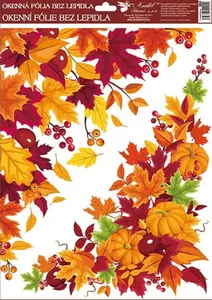 Okenní fólie 963 rohová 38x30cm podzimní listí