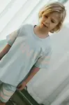 Tinycottons  Dětské bavlněné tričko  STRIPES LOGO TEE