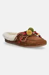 Nokwol  Semišové papuče  Coco Fur Tan Suede