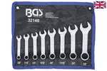 BGS technic Klíče očkoploché, palcové 8ks - BGS 32140