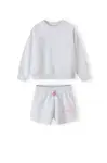 MINOTI Joggingová súprava  ružová / biela