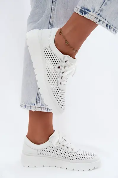 Kožené perforované mokasíny Vinceza