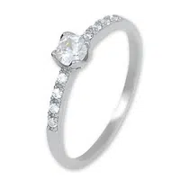 Soliter Okouzlující stříbrný prsten s krystaly 426 001 00572 04 58 mm