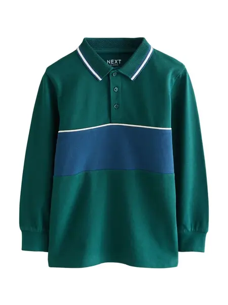 Next Tričko  modrá / smaragdová / biela