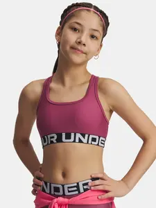 Dívčí podprsenka Under Armour G Crossback Bra-RED - Holky
