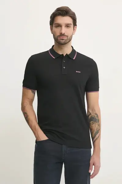 Bavlněné polo tričko BOSS Parlay 190