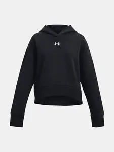 Under Armour Mikina UA Rival Fleece Crop Hoodie-BLK - Holky