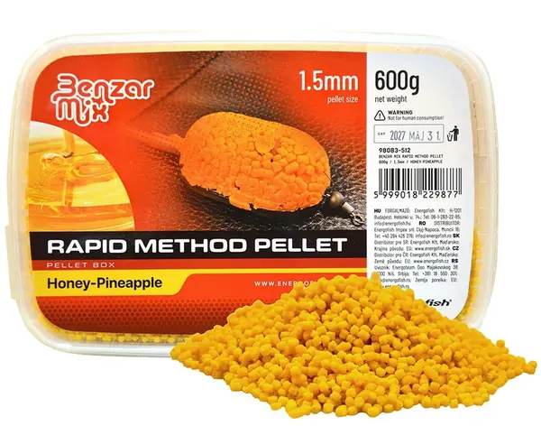 Benzar mix pelety rapid method pellet 1,5 mm 600 g - med ananas