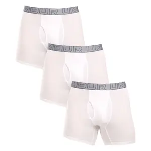 Under Armour 3PACK pánské boxerky bílé (1383889 100) 3XL
