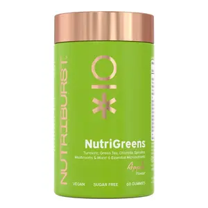 Nutriburst Premium NutriGreens gummies se superpotravinami a antioxidanty 60 ks jablko